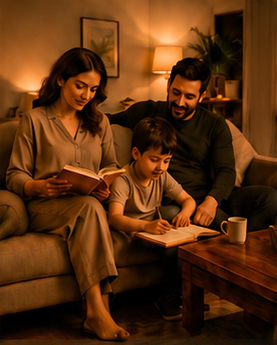 Familia con luz Noctia